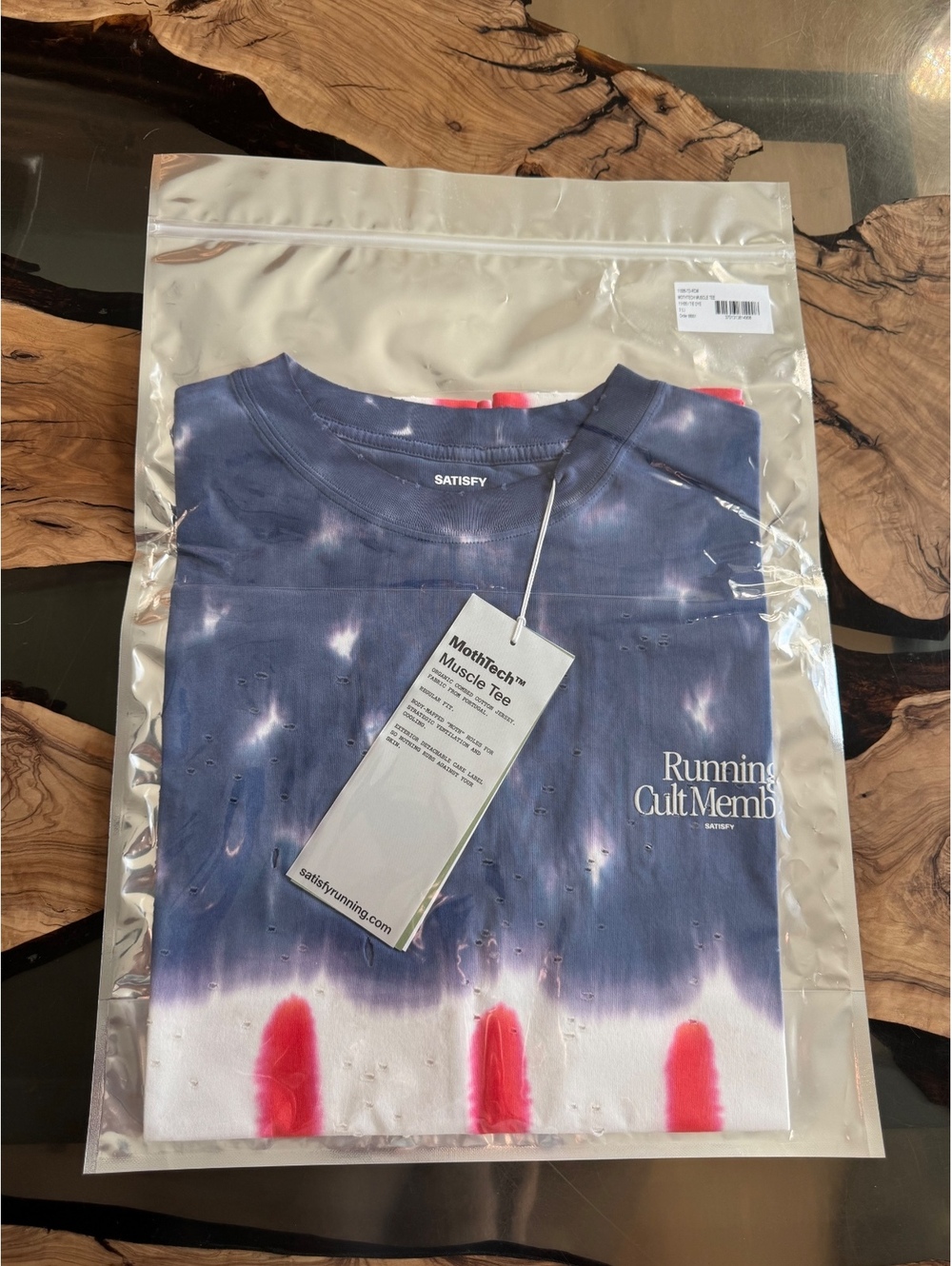 Satisfy MothTech Muscle Tee Tie-Dye American Flag